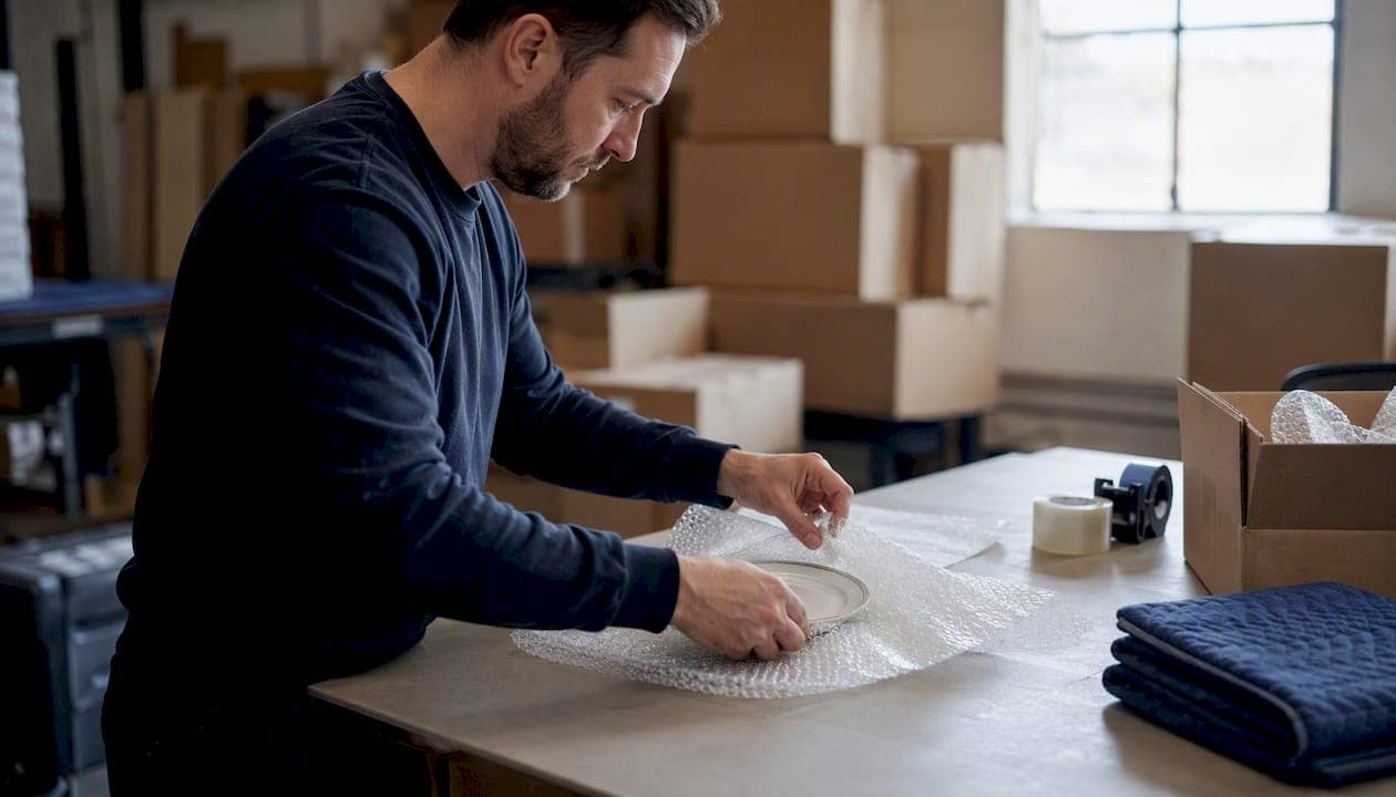 Faire emballer sa vaisselle par un déménageur professionnel