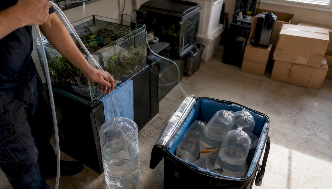 Déménager un aquarium sans stresser ses poissons