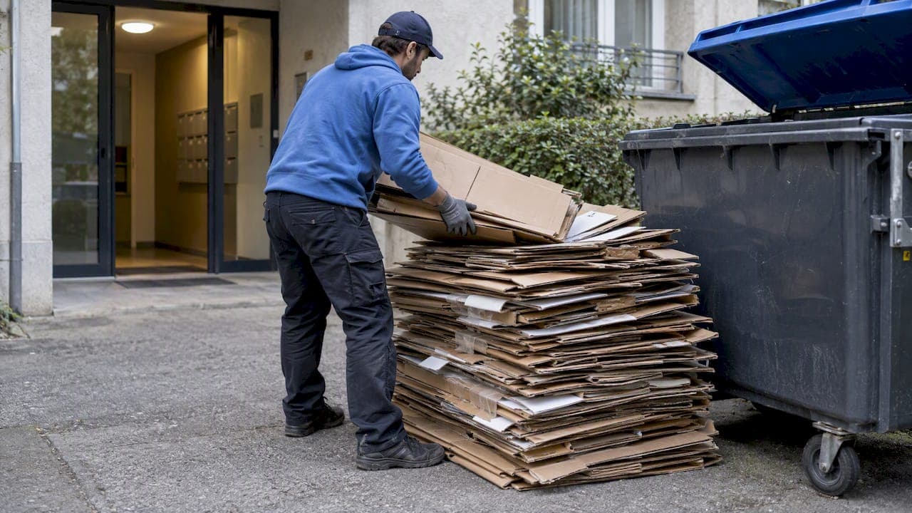Recyclage cartons à Lausanne : que faire après un déménagement