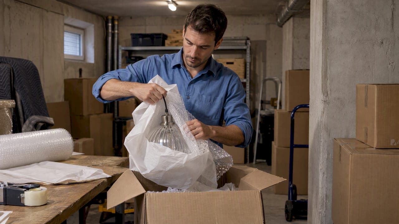 Emballage luminaires déménagement : le guide pour tout protéger