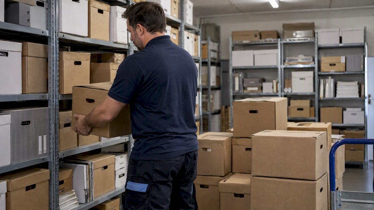 Transfert d'archives papier : trier, emballer, déplacer